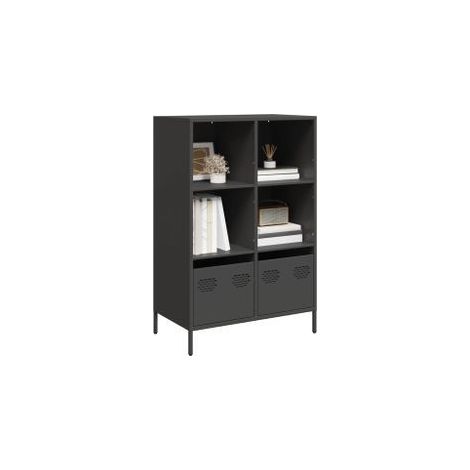 Buffet haut noir 68x39x103,5 acier (1/5)