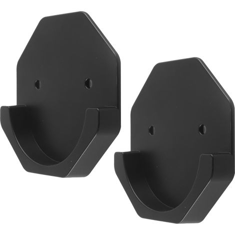 1 paire de supports de tringle à rideaux, support de tringle à rideaux auto-adhésif, avec vis et colle forte pour rideaux de fenêtre et tringles de douche (1/5)