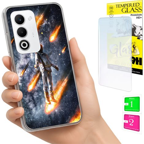 Funda para Oppo A5 5G con cubierta para foto, carcasa trasera y cristal 9H. (1/5)