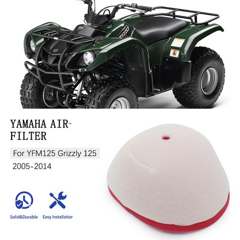 Schaumstoff-Luftfilter kompatibel mit Yamaha YFM125 YFM125R 04-13