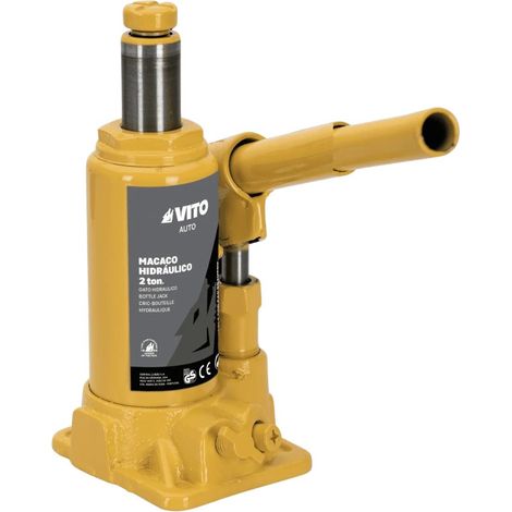 Cric Hydraulique Bouteille 8Tonnes Levage Voiture Hauteur 20 à 38.5 cm Valve de sécurité Entretien et Réparation Véhicule VITO