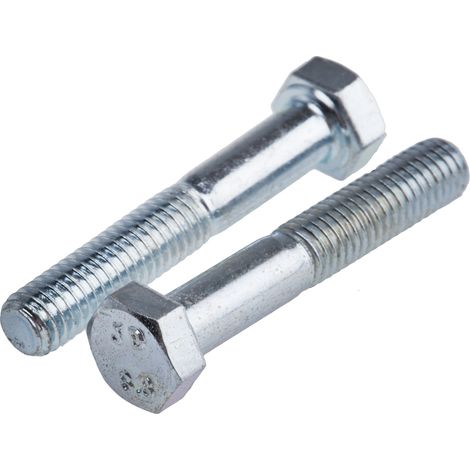 Vis à tête hexagonale, Acier Galvanisé brillant, M5 x 30mm ( Prix pour Sachet de 50 ) (1/2)