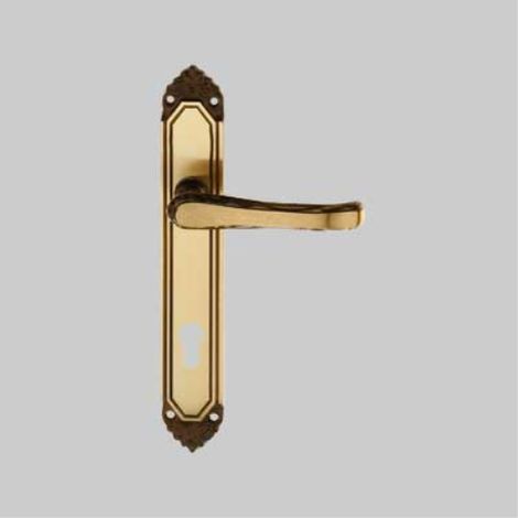 Maniglia 'fiorella' con placca foro yale q8/85 FROSIO BORTOLO (1/2)