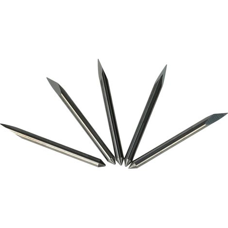 vhbw 5x Plotter Blade compatible with Summa Cut D60, D520, D60-R, D60-FX, D160, D160-R, D160 SE, D500 Cutting Plotter - 60° Cutting Angle