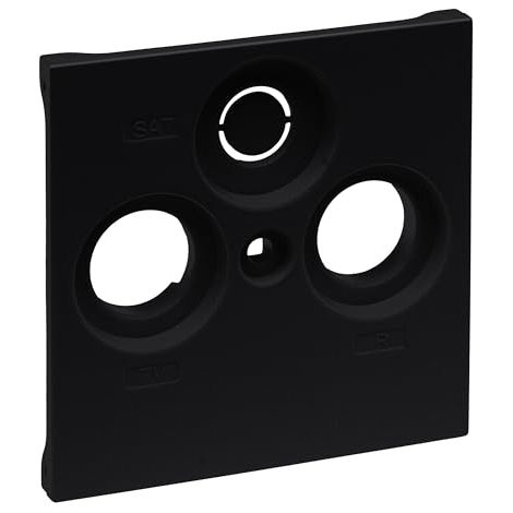 LEGRAND, SEANO 765356 COUVERCLE TV-R-SAT POUR LES PRODUITS TIERS AXING, TRIAX, WISI, HIRSCHMANN ET ASTRO, COULEUR : NOIR LAQUÉ