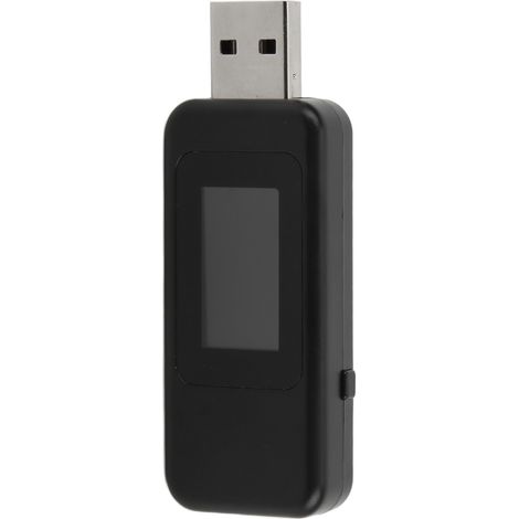 Détection de l'alimentation USB, lecture directe, affichage facile, fonction de stockage hors tension, analyseur de puissance noir (1/5)