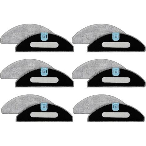 ALLIANDISFOREHILL Lingettes pratiques pour robot balayeur, pièce de rechange pour robot de balayage, serpillères en microfibre (1/4)