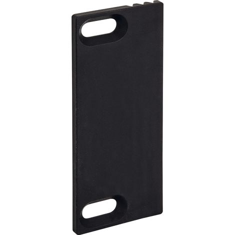 WSS Fallenauslaufplatte 30,5x80x3mm für Schließblech/E-Öffner Kunststoff schwarz