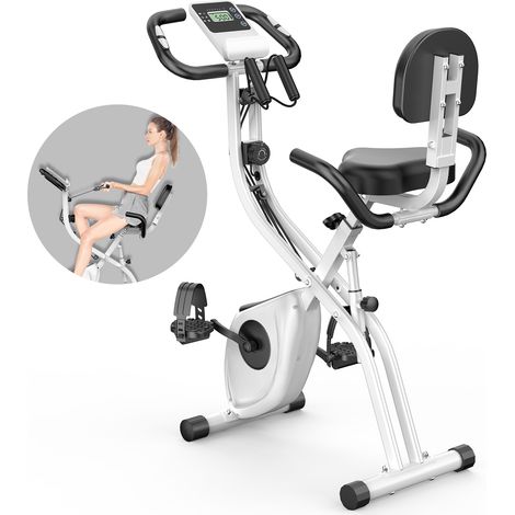 3-in-1-Klapp-Heimtrainer – mit LCD-Bildschirm und Widerstandsbändern – 8 Stufen magnetischen Widerstands