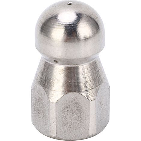 5000 PSI Hochdruck-Waschdüse, Baggerschlauch, Reinigung, Edelstahl-Düsenkugelkopf, vorne 1, hinten 3 G1/4-Zoll-Bohrungen (1/5)