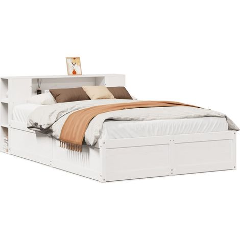 Maison Exclusive - Letto senza Materasso Bianco 135x190 cm Legno Massello di Pino