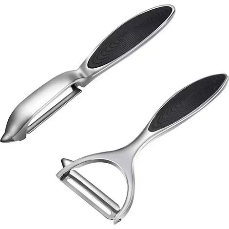 Pelador de patatas de cocina, pelador giratorio de acero inoxidable en forma de Y, apto para verduras, zanahorias y frutas