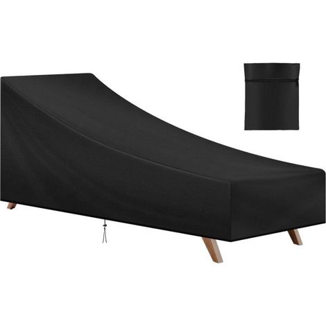 Gartenliege Abdeckung 210x75x40/80cm Wasserdicht UV-Schutz Oxford (1/5)