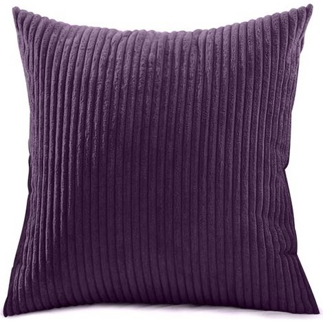 Funda de cojín，6060 cm，1 pieza，3XL，sala de estar y hogar，Funda de cojín para sofá cama，Decoración de sofá de pana，Funda de cojín de pana (1/5)