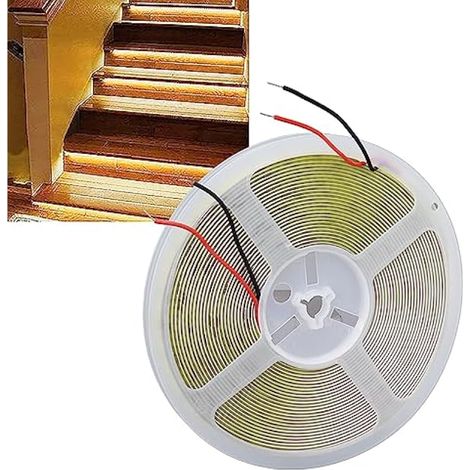 Bande LED COB 10m Découpable, 252 Perles Blanc Chaud 3000K (1/3)