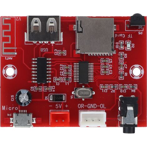 Carte décodeur Bluetooth, carte mémoire, clé USB, module de décodage audio avec télécommande XHA253 (1/5)