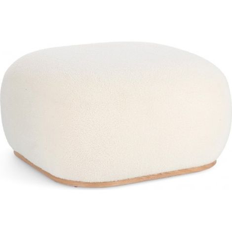 Poltrona Pouf "Miriana" per interno, con struttura in mdf da Ø68.5 x 36h cm (1/5)