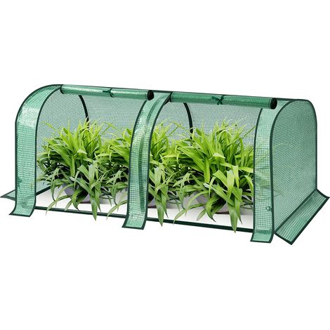 Woltu – Serre à tomates demi-translucide 130x60x50cm – Bâche anti-UV et imperméable – Cadre en acier robuste – Résistante à la pluie et à la neige (1/5)
