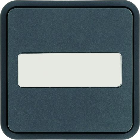 Cubyko 1 touche KNX porte-étiquette coloris gris HAGER WNT922