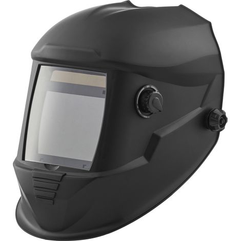 Casque de Soudage Solaire à Obscurcissement Automatique Couleur Réelle Grande Vue 100 x 80 mm, avec 4 Capteurs Arc, Teinte DIN 4/5-9/9-13, pour Soudage TIG MIG ARC, Meulage, Découpe, Série METIS (1/5)