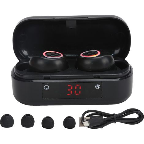 Casque Audio Bluetooth 5.0 V7 sans Fil, Écouteurs Stéréo 8D HiFi avec Boîtier de Charge (1/5)