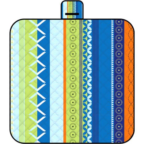 Couverture de pique-nique imperméable et anti-sable, couverture de plage isolée et rembourrée, idéale pour les activités de plein air, le camping, la plage, le parc, les festivals et les pique-niques, (1/5)