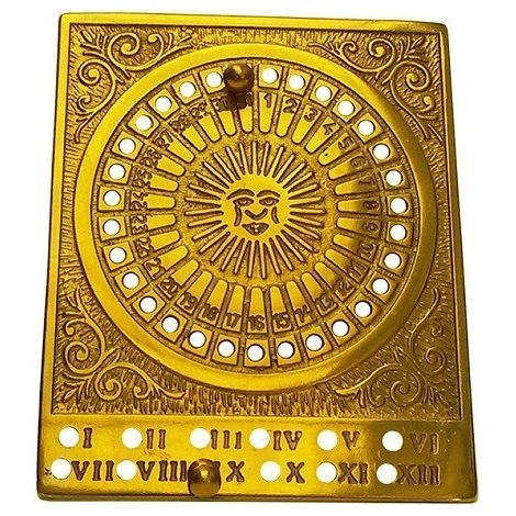 Calendario universale ottone da tavolo art.2074 - Sessa