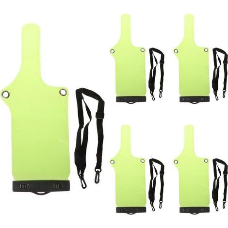 Applicable Lot de 5 étuis étanches pour Radio bidirectionnelle, étui de Protection pour Talkie-walkie Motorola Kenwood Midland UV-3R UV-5R PX-888, pour Une Utilisation en extérieur (Vert) (1/5)