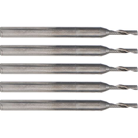5 fraises à lame unique 3,175 x 1,5 x 6 mm en acier tungstène pour machine de gravure CNC (1/5)