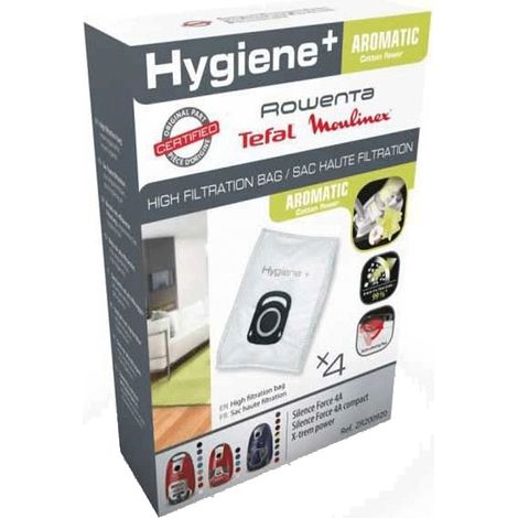 Ersatzteil - Packung mit 4 Hygiene+ Blüten-Aromabeuteln - - ROWENTA, TEFAL, MOULINEX