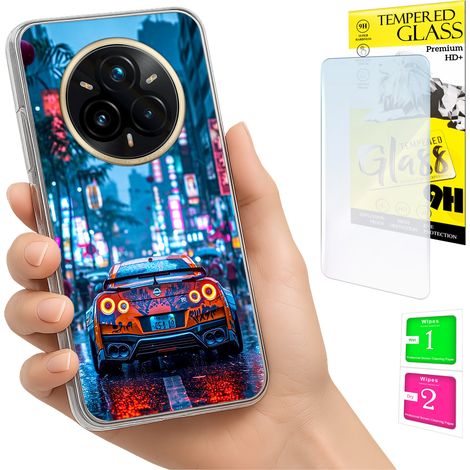 Schutzhülle für Realme 14 Pro+ 5G / 14 Pro Plus 5G: Rückseite + 9H-Glas (1/5)