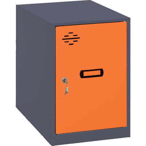 Simonrack Mini armadietto metallico antracite con porta arancione 475x300x500 mm