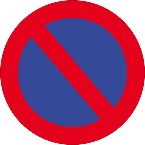 Autocollant d'avertissement de danger pour le sol, avec pictogramme : Pas de stationnement, Auto-adhésif ( Prix pour 1 )