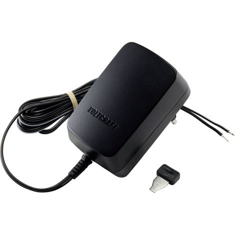 VOLTCRAFT VC-11258695 Alimentatore a spina regolabile 3 V/DC, 4.5 V/DC, 5 V/DC, 6 V/DC, 7.5 V/DC, 9 V/DC, 12 V/DC 1.5 A (1/5)