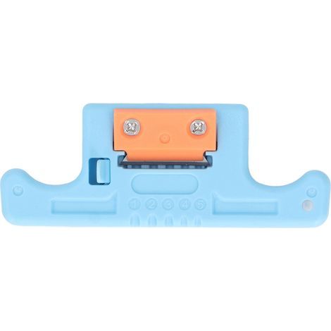 5-adriger Glasfaser-Abisolierer, längsverlaufendes Flachbandkabel, Spleißwerkzeug für 1,9 bis 3,0 mm, blau (1/5)