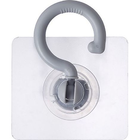 Crochet adhésif rotatif à 360 degrés, crochet sans couture, crochet en plastique stable pour vêtements de salle de bain, dortoir et placards (1/5)