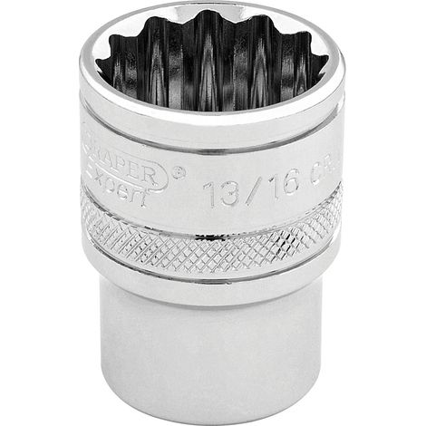 Draper 49482 Draper Expert HI-TORQ 12 Point Socket, 3/8"" Sq. Dr., 13/16