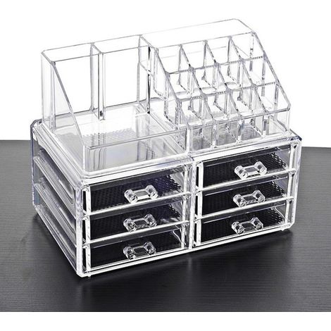 Trade Shop - Make-up-Kosmetik-Organizer mit 6 Schubladen und 16 Fächern -