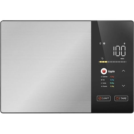 Bilancia da cucina digitale - Bilancia per alimenti ad alta precisione per cucinare e preparare dolci - Display TFT a colori, riconosce oltre 50 alimenti - App Bluetooth (1/5)