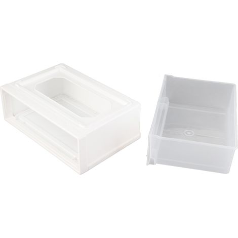 Aufbewahrungsbox aus PP, transparente Tischaufbewahrungsbox mit Schublade, Socken- und Kleiderhalter für Zuhause und Schlafzimmer (1/5)