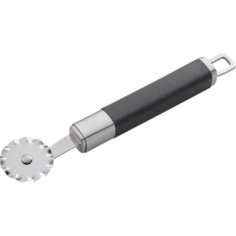 Rouleau à pâte, acier inoxydable/silicone, 20,5 cm / ressort