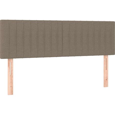Maison Exclusive - Cabeceros tela gris taupe 144x5x78/88 cm (1/5)