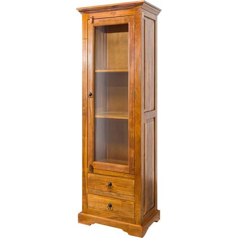 Vitrine 65x44 Acacia laqué Miel OXFORD 0432 (1/3)