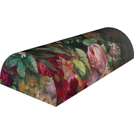 Cuscino semicilindrico Bouquet 10x40 cm - ergonomico, con memory foam, per schiena, collo e collo, decorativo - Bertoni (1/5)