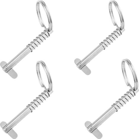4 Stück Schnellverschlussstift aus Edelstahl 316 für Bimini-Top-Deckscharnier für Boote, Marine-Hardware (6,3 x 51 mm) (1/5)