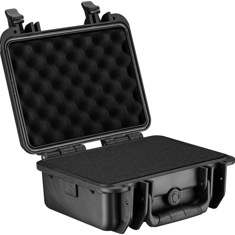 Wiltec Valigetta universale 30,5 x 26,9 x 14,7 cm, custodia rigida impermeabile con inserto in schiuma
