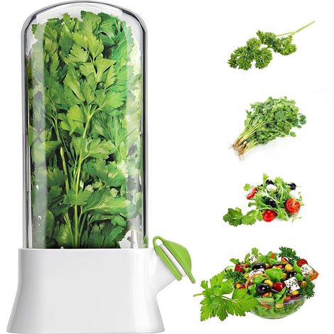 Boîte De Conservation Pour Herbes Fraîches - Boîte Transparente Haute 15.5 X 7.3 X 27.5 Cm - Pour Coriandre Menthe Persil - 1 Pièce (1/5)