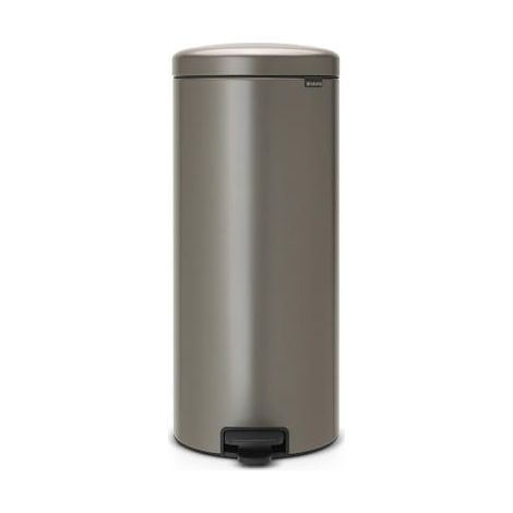 BRABANTIA Poubelle de cuisine 30 l à pédale BRABANTIA époxy platinium (1/5)