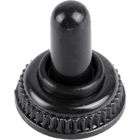 Mini interrupteur à bascule à vis de 6 mm, étanche, avec capuchon de protection en caoutchouc résistant. (1/5)