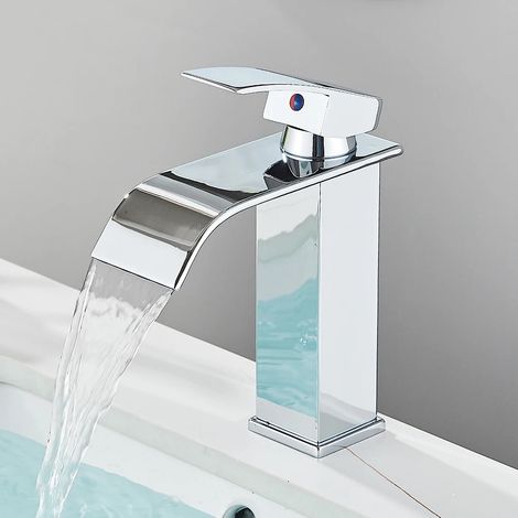 WASCHTISCHARMATUR Einzigen Griff Mixer Heißes Kaltes, Niedrig, Chrom